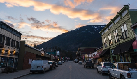 Kaslo downtown.