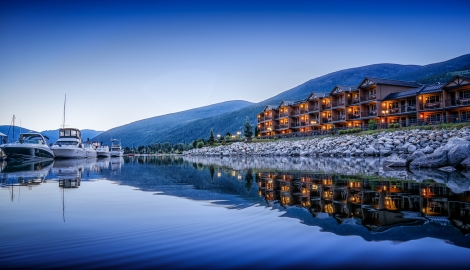 Prestige Lakside Resort situated on Kootenay Lake in Nelson, BC