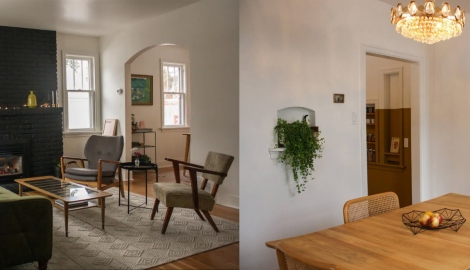 The interior of The Red Maple House.