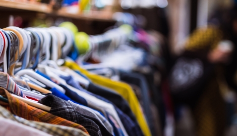 Clothing rack at VHKAS