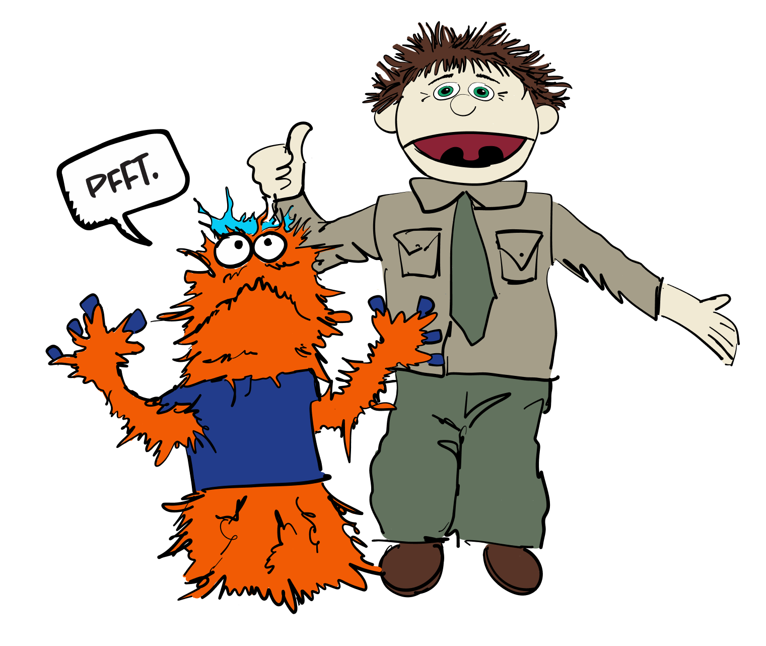 Ranger Rick and Naughty Nick graphic